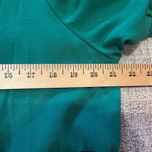 Emery Rose Green Dress Short Sleeve Long Dress Sz XL - Picture 10 of 11